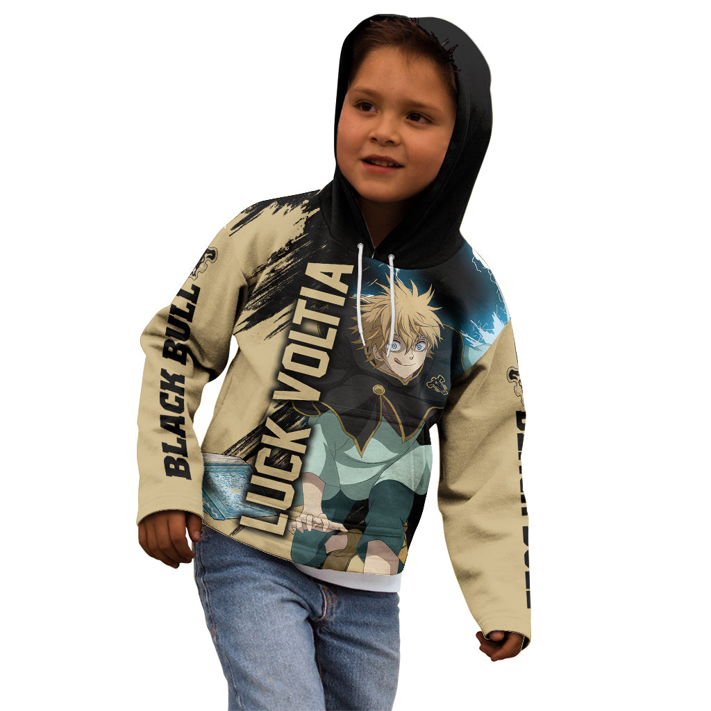 Black Bull Luck Voltia Kid Hoodie Black Clover Anime