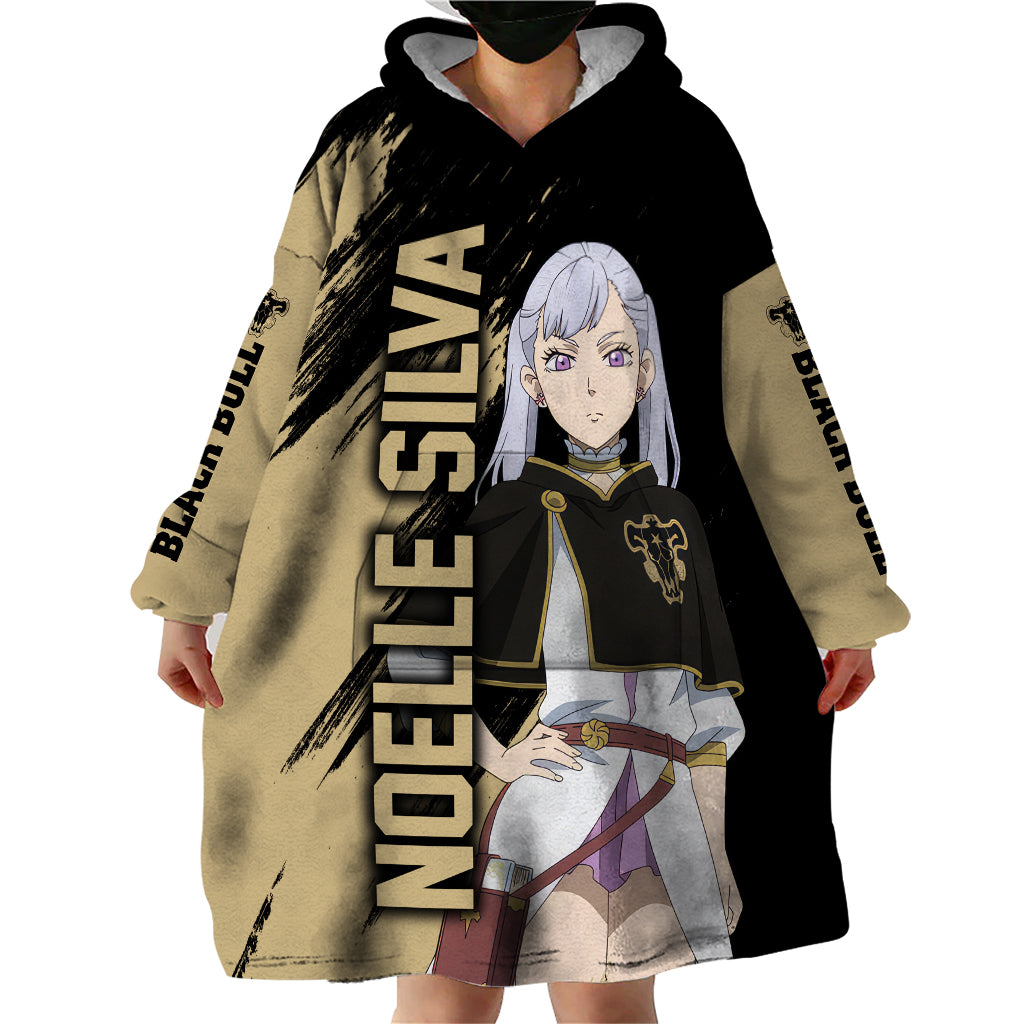 Black Bull Noelle Silva Wearable Blanket Hoodie Black Clover Anime