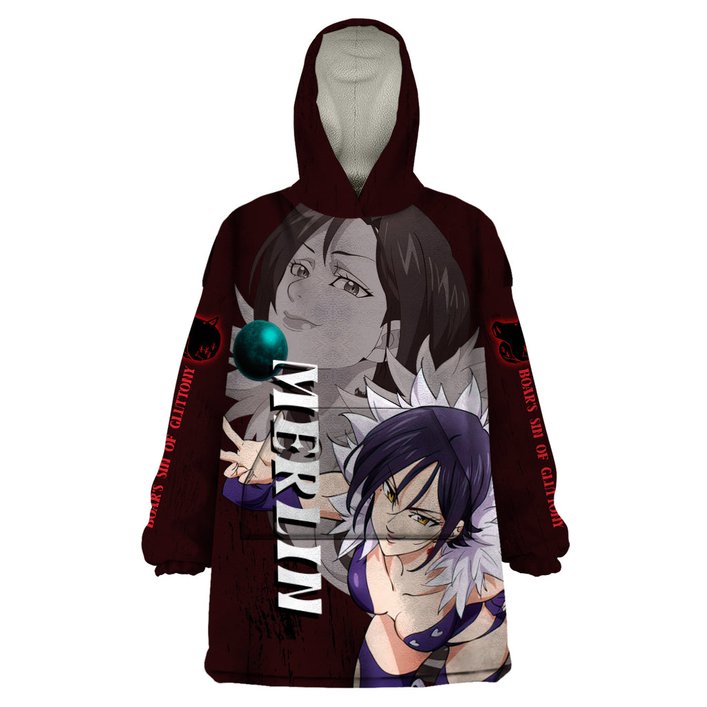 Merlin - Anime Wearable Blanket Hoodie Boar's Sin of Gluttony Anime