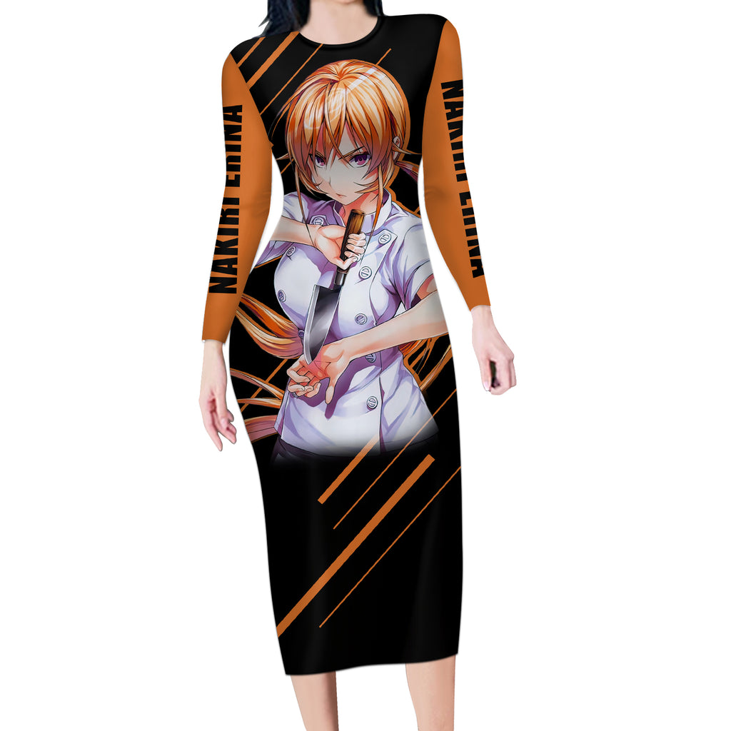 Nakiri Erina Long Sleeve Bodycon Dress Shokugeki no Soma Anime