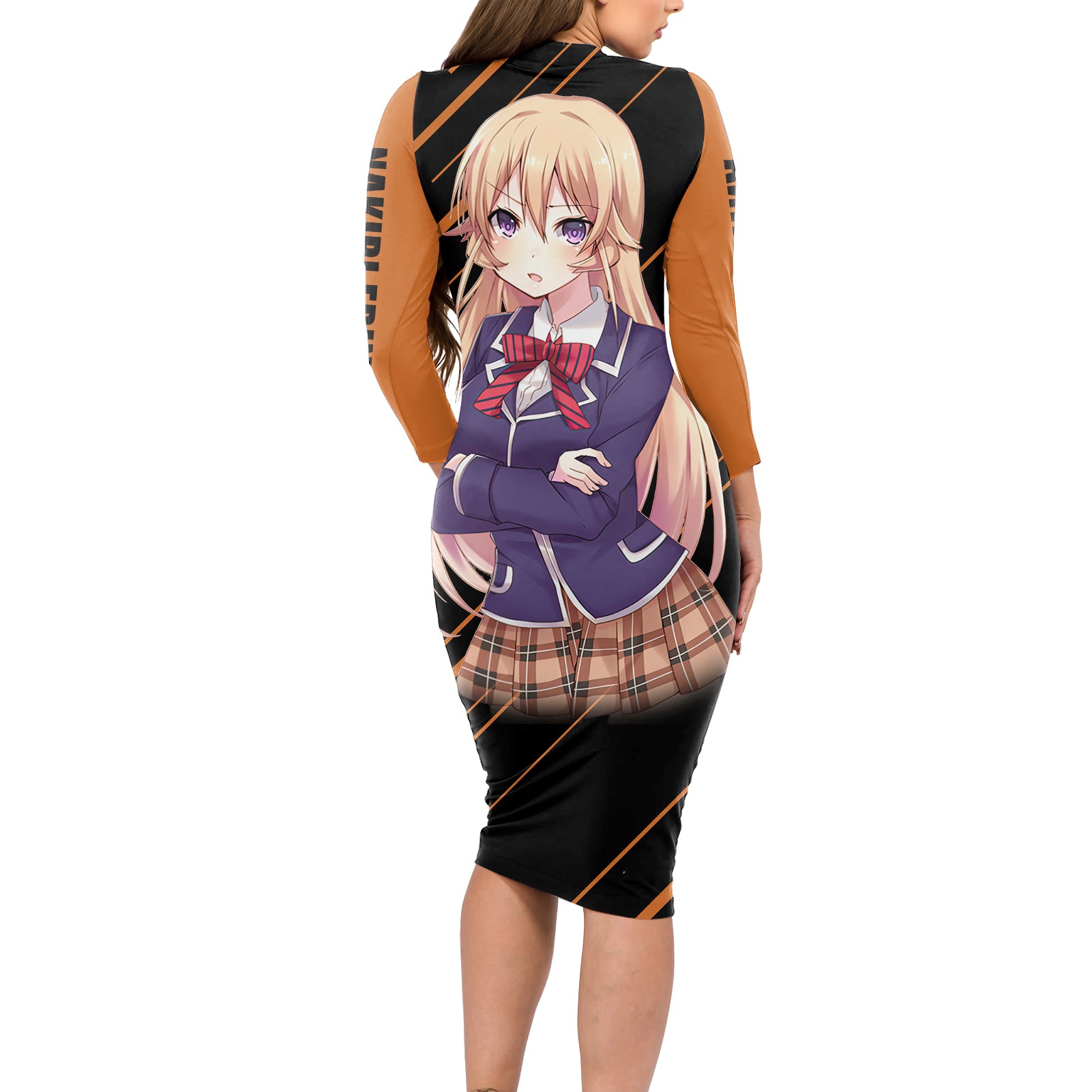 Nakiri Erina Long Sleeve Bodycon Dress Shokugeki no Soma Anime