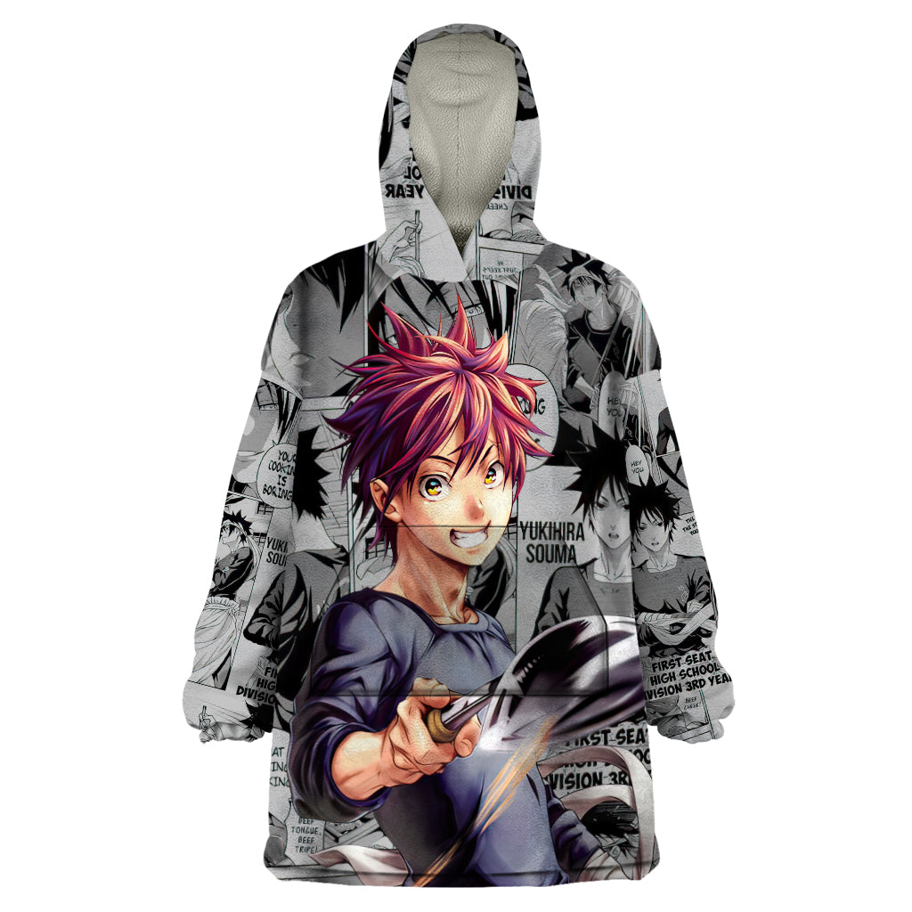 Shokugeki no Soma Wearable Blanket Hoodie Yukihira Souma Anime