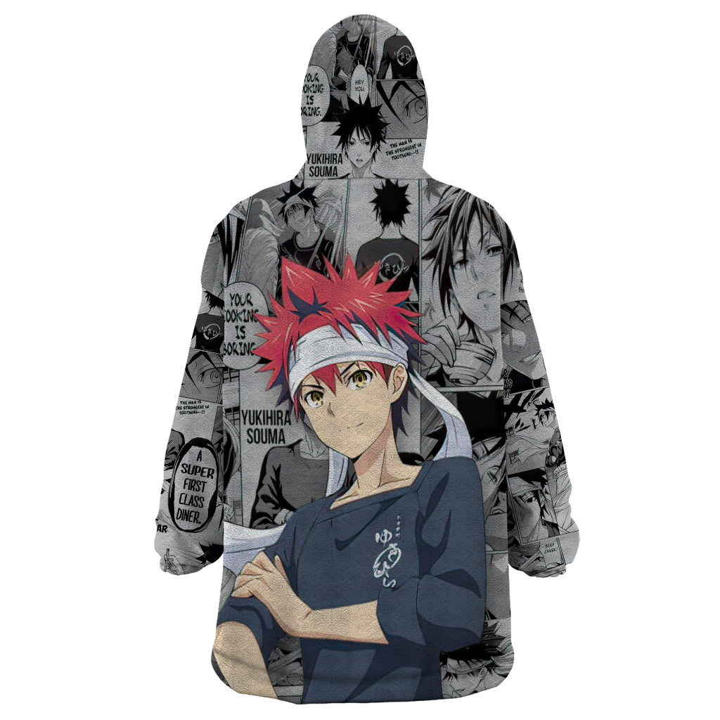 Shokugeki no Soma Wearable Blanket Hoodie Yukihira Souma Anime