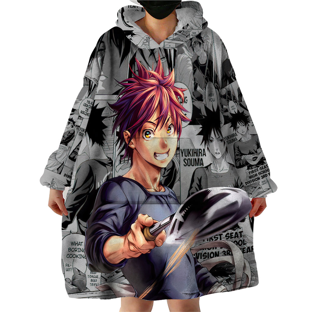 Shokugeki no Soma Wearable Blanket Hoodie Yukihira Souma Anime