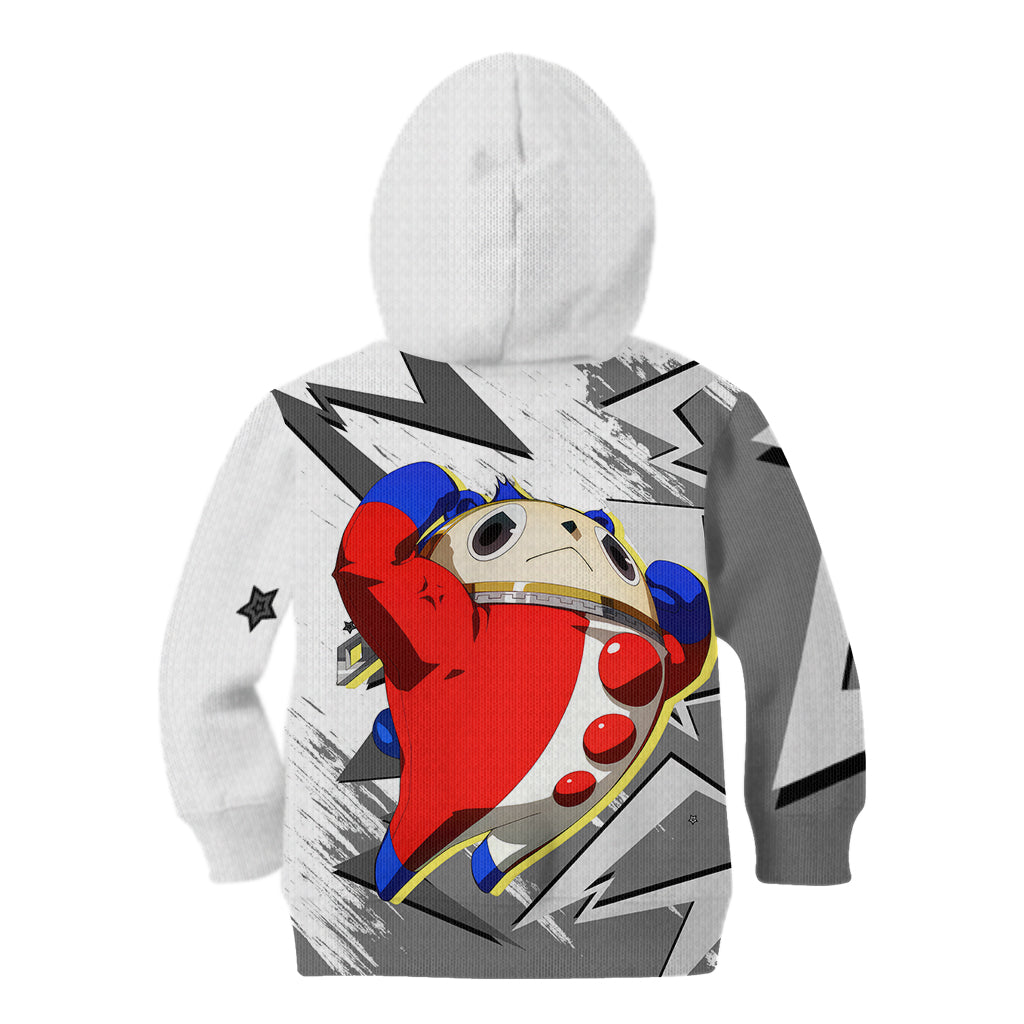 Teddie Persona Kid Hoodie Anime Mix Polygon Cyber Style