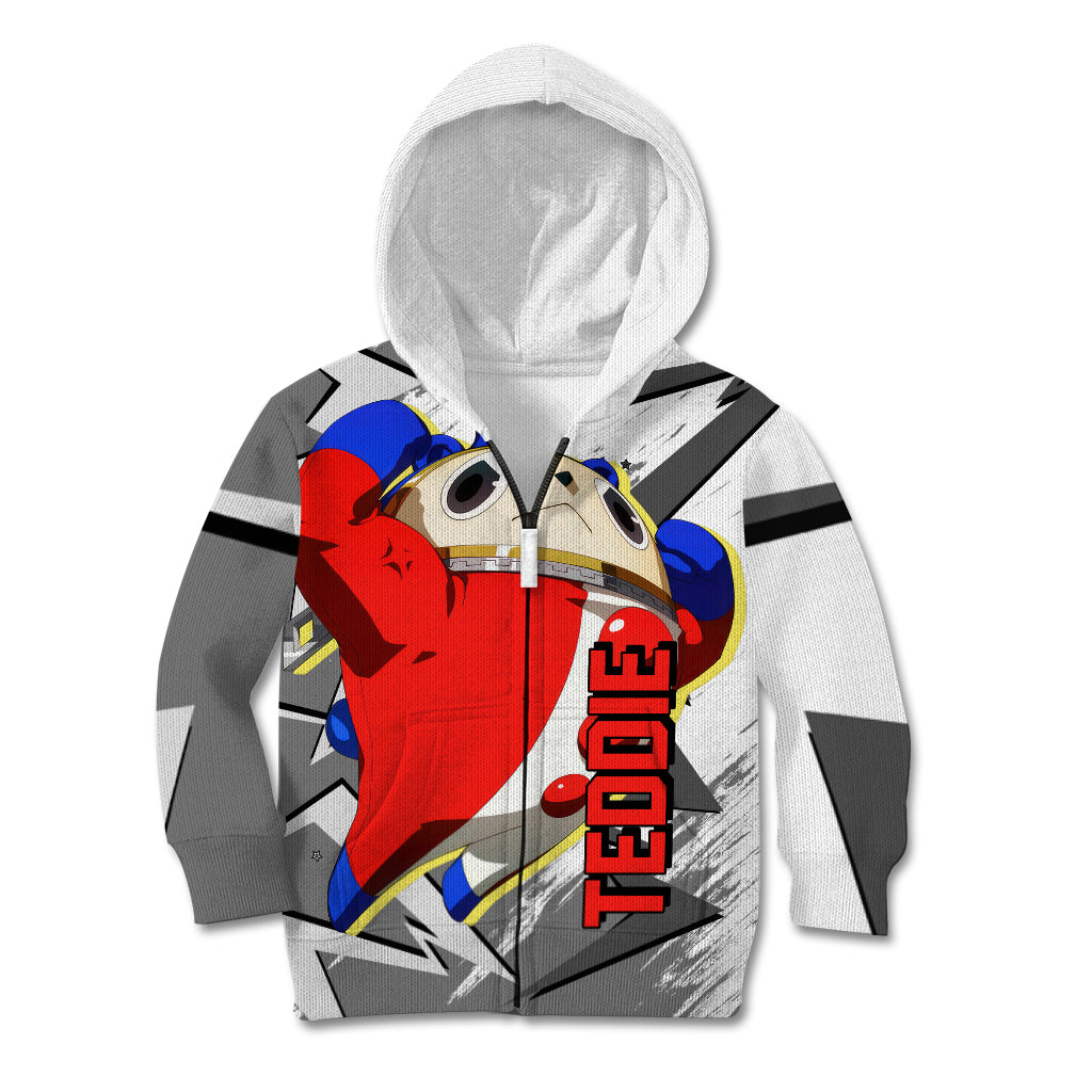 Teddie Persona Kid Hoodie Anime Mix Polygon Cyber Style