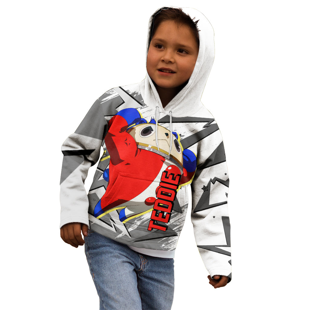 Teddie Persona Kid Hoodie Anime Mix Polygon Cyber Style
