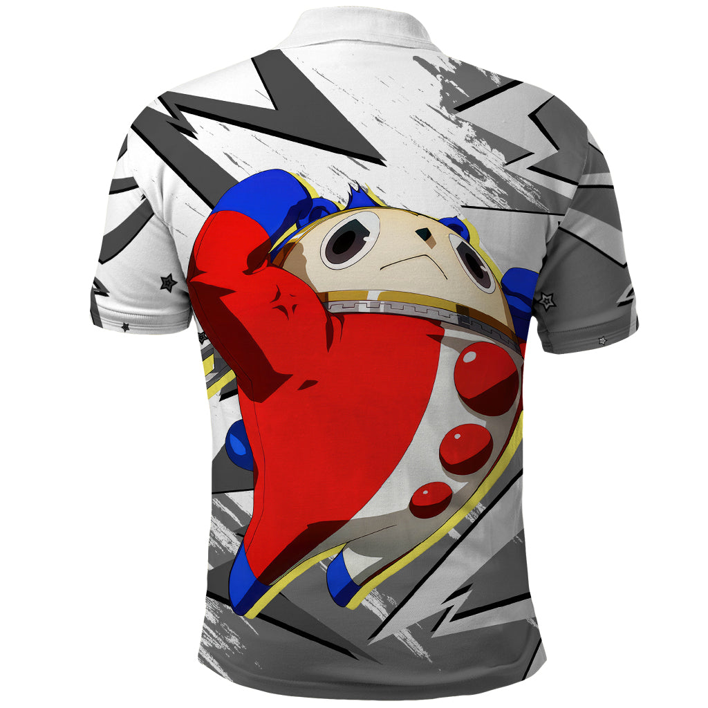 Teddie Persona Polo Shirt Anime Mix Polygon Cyber Style