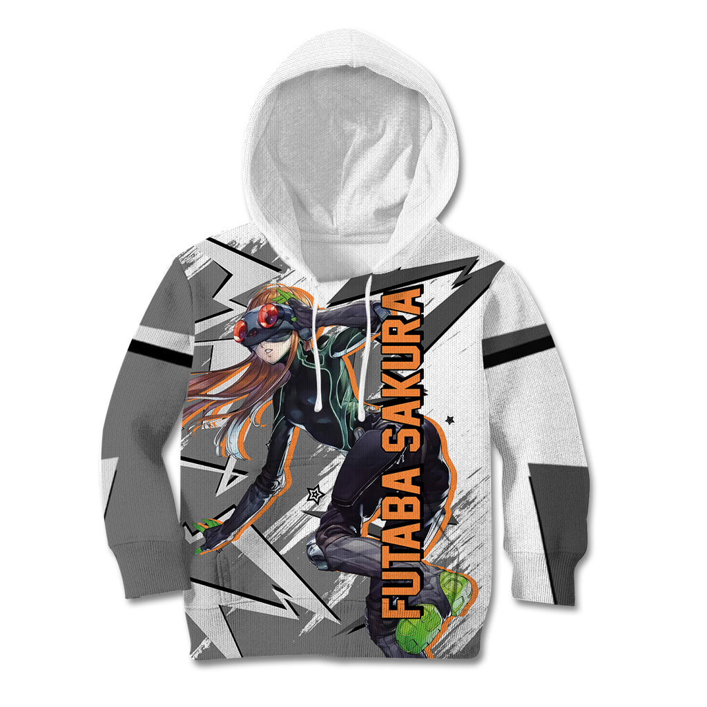 Futaba Sakura Persona Kid Hoodie Anime Mix Polygon Cyber Style