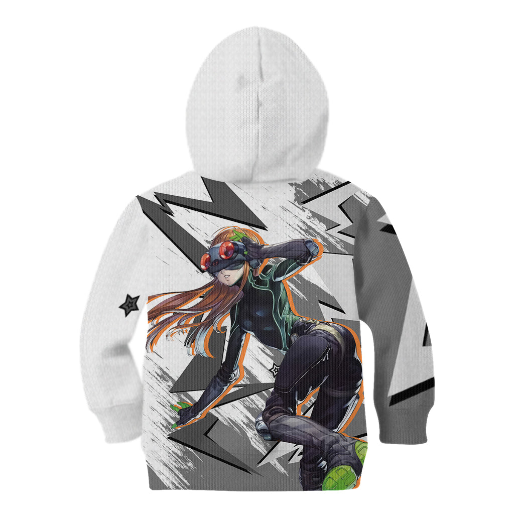 Futaba Sakura Persona Kid Hoodie Anime Mix Polygon Cyber Style