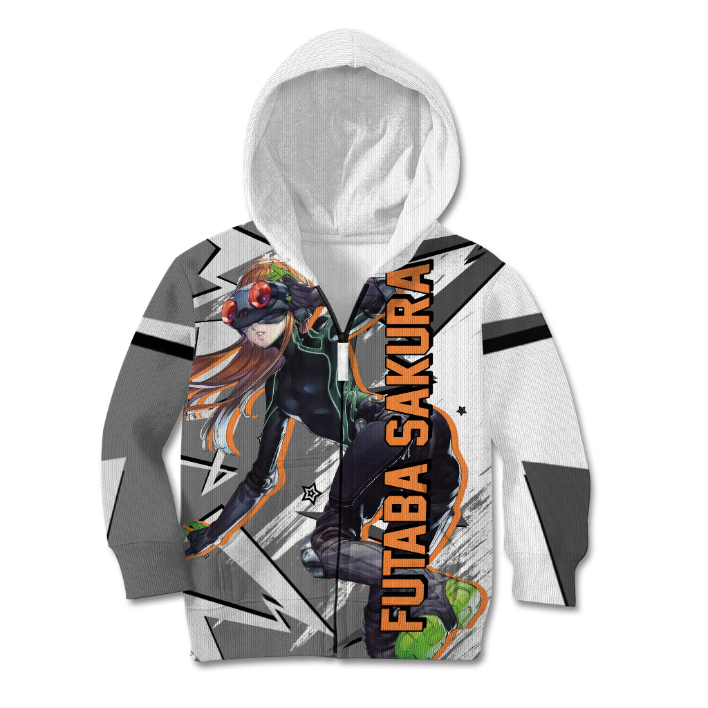 Futaba Sakura Persona Kid Hoodie Anime Mix Polygon Cyber Style