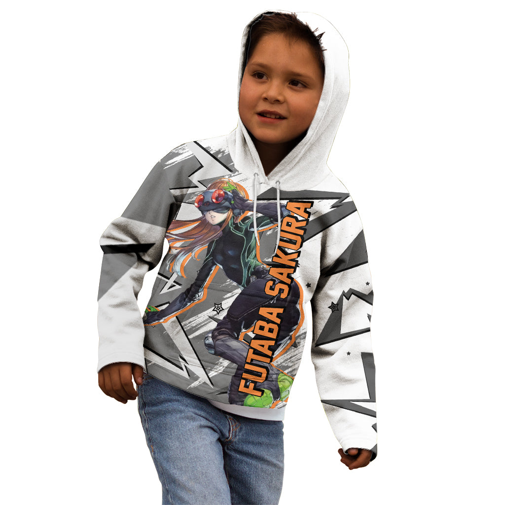 Futaba Sakura Persona Kid Hoodie Anime Mix Polygon Cyber Style