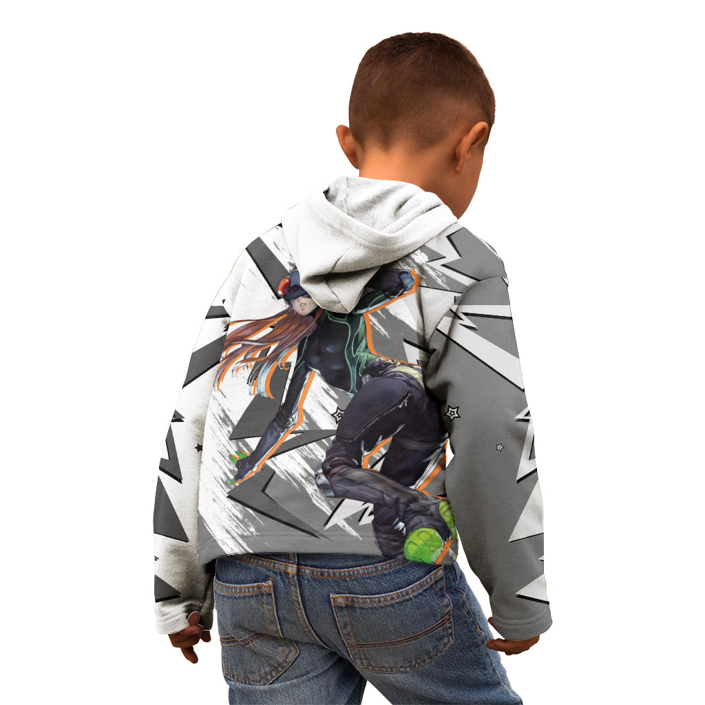 Futaba Sakura Persona Kid Hoodie Anime Mix Polygon Cyber Style