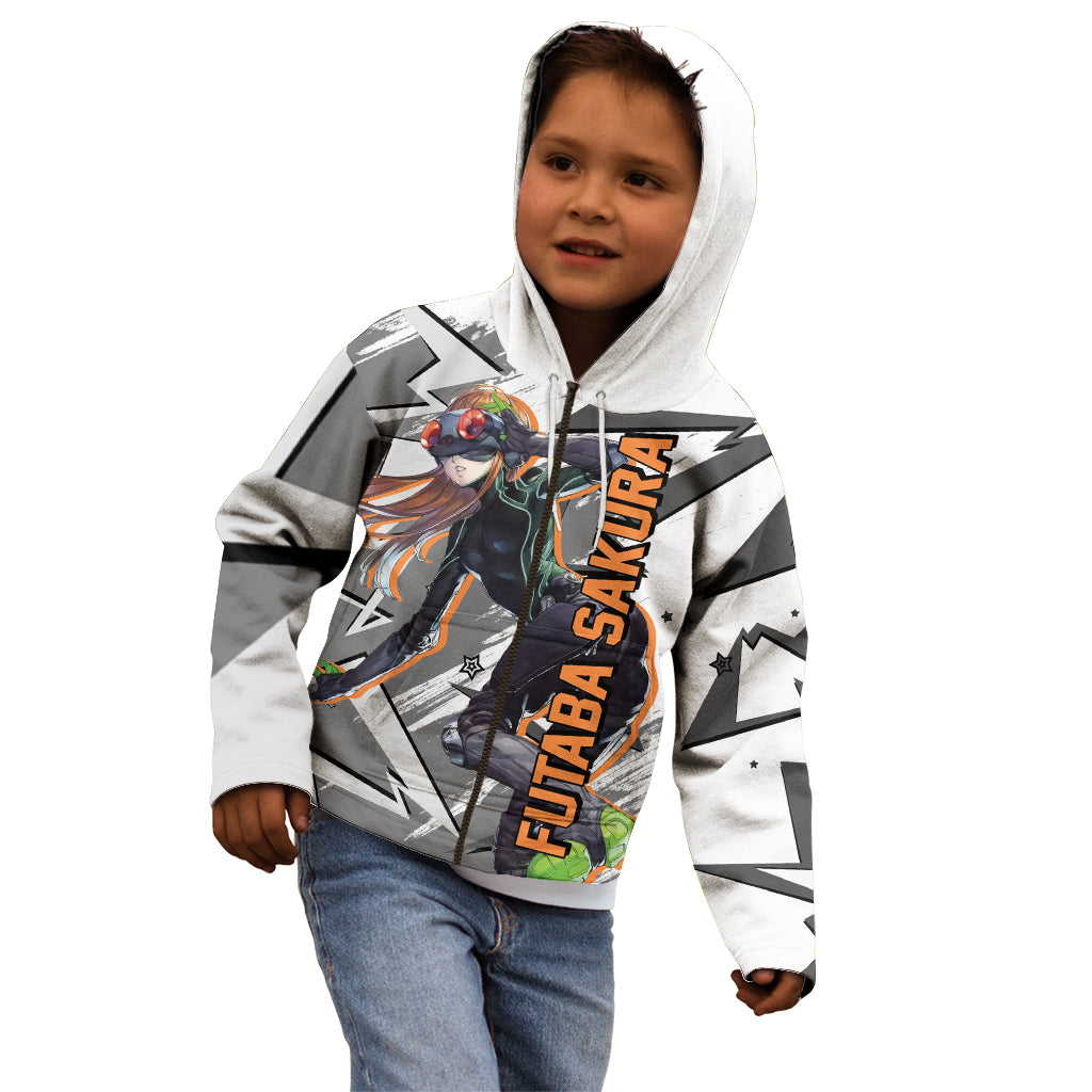 Futaba Sakura Persona Kid Hoodie Anime Mix Polygon Cyber Style