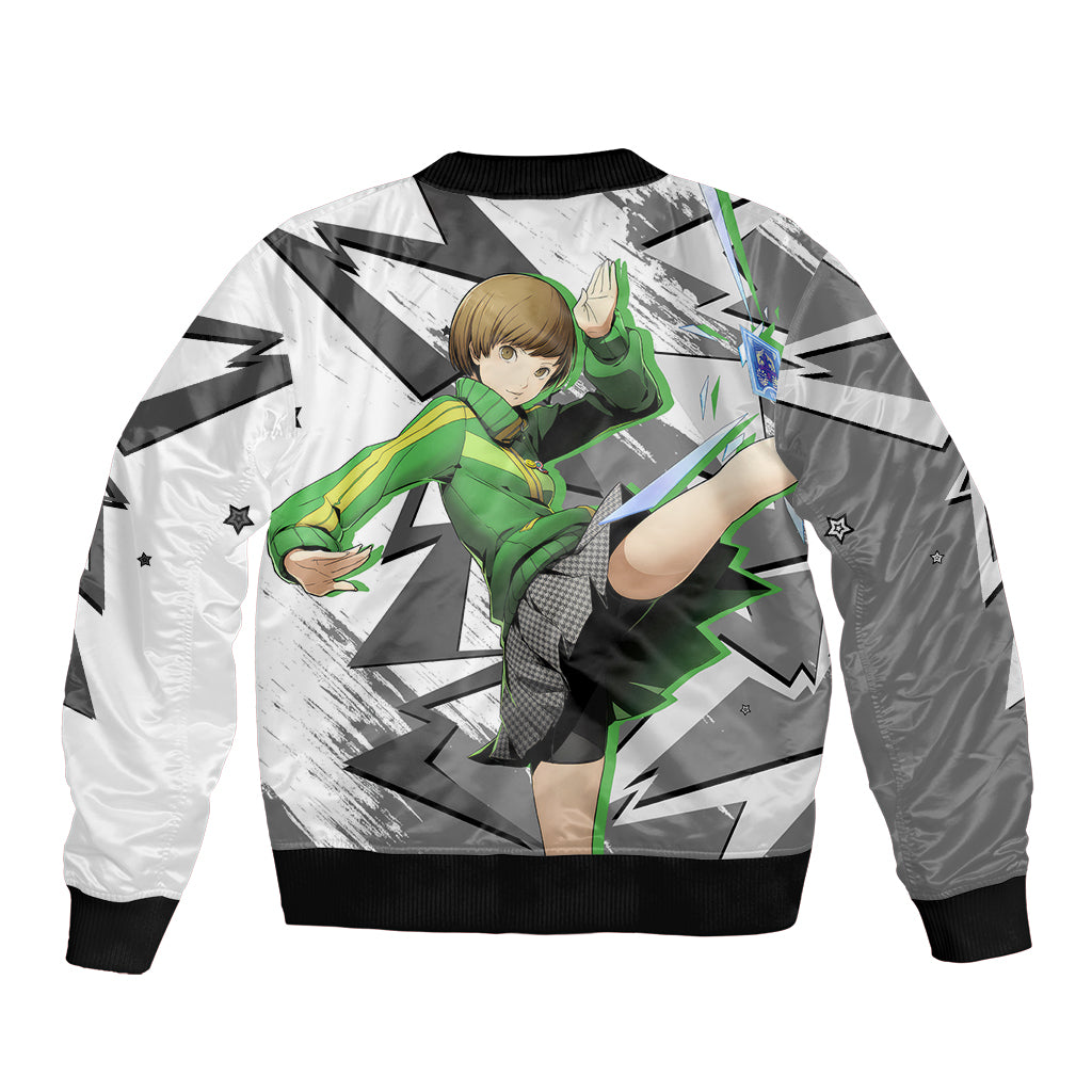 Chie Satonaka Persona Bomber Jacket Anime Mix Polygon Cyber Style