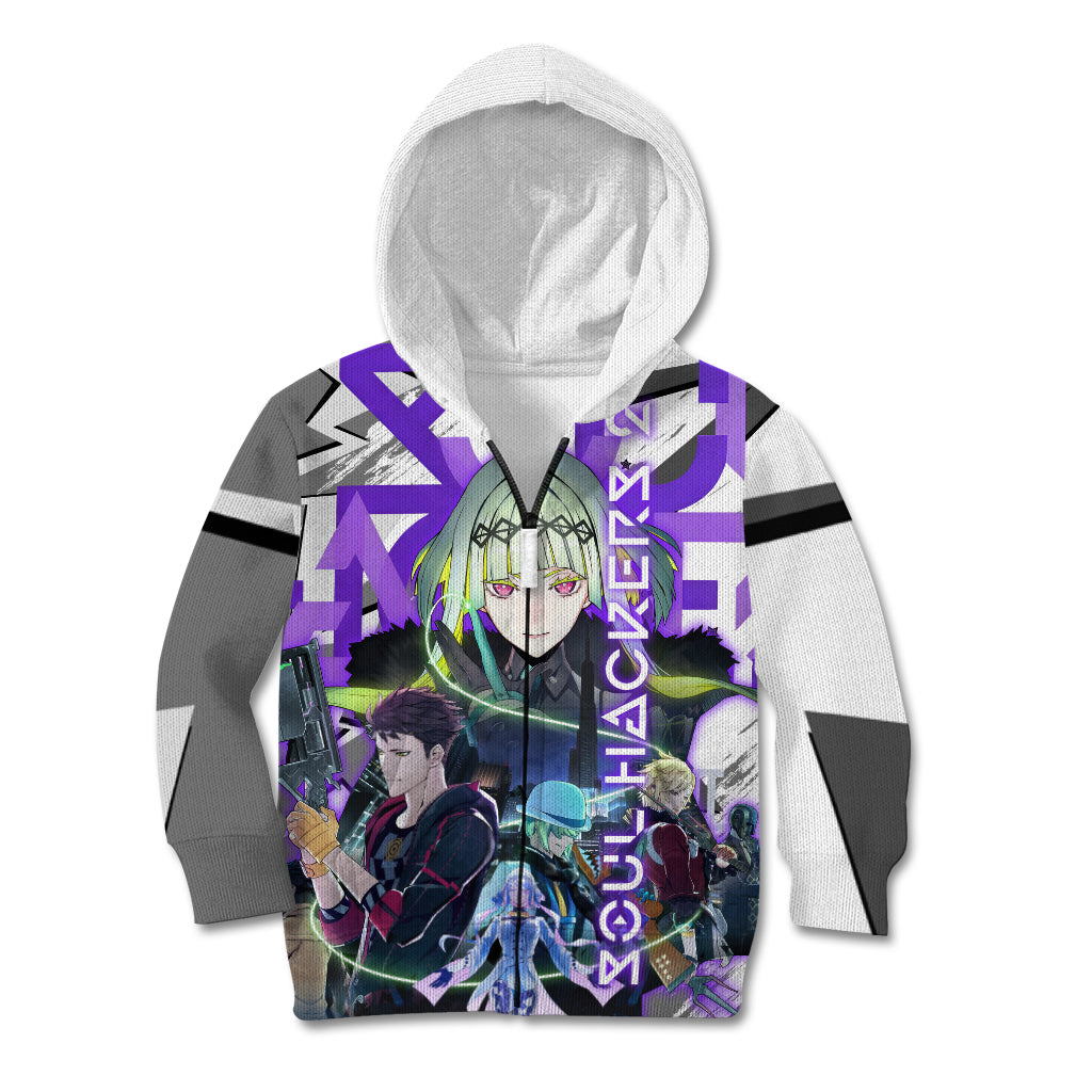 Soul Hackers 2 Persona Kid Hoodie Anime Mix Polygon Cyber Style