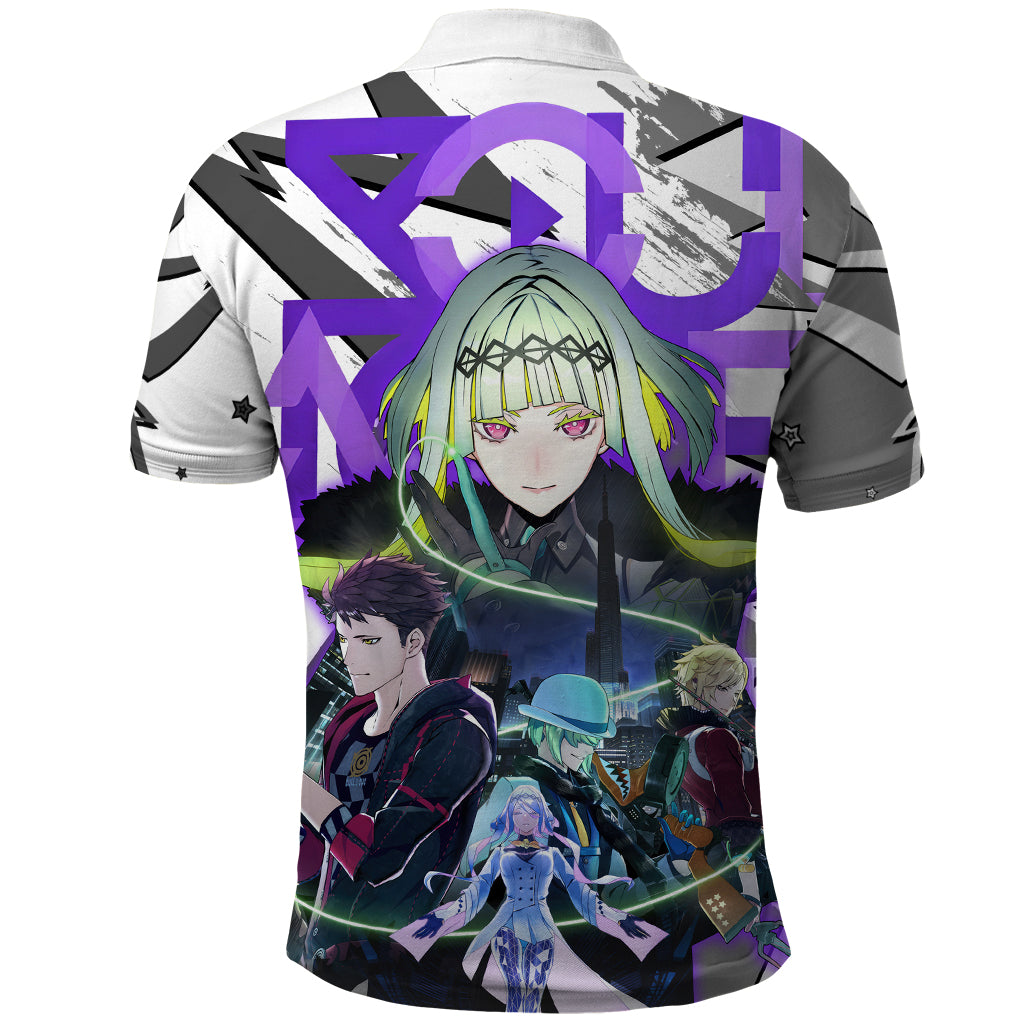 Soul Hackers 2 Persona Polo Shirt Anime Mix Polygon Cyber Style