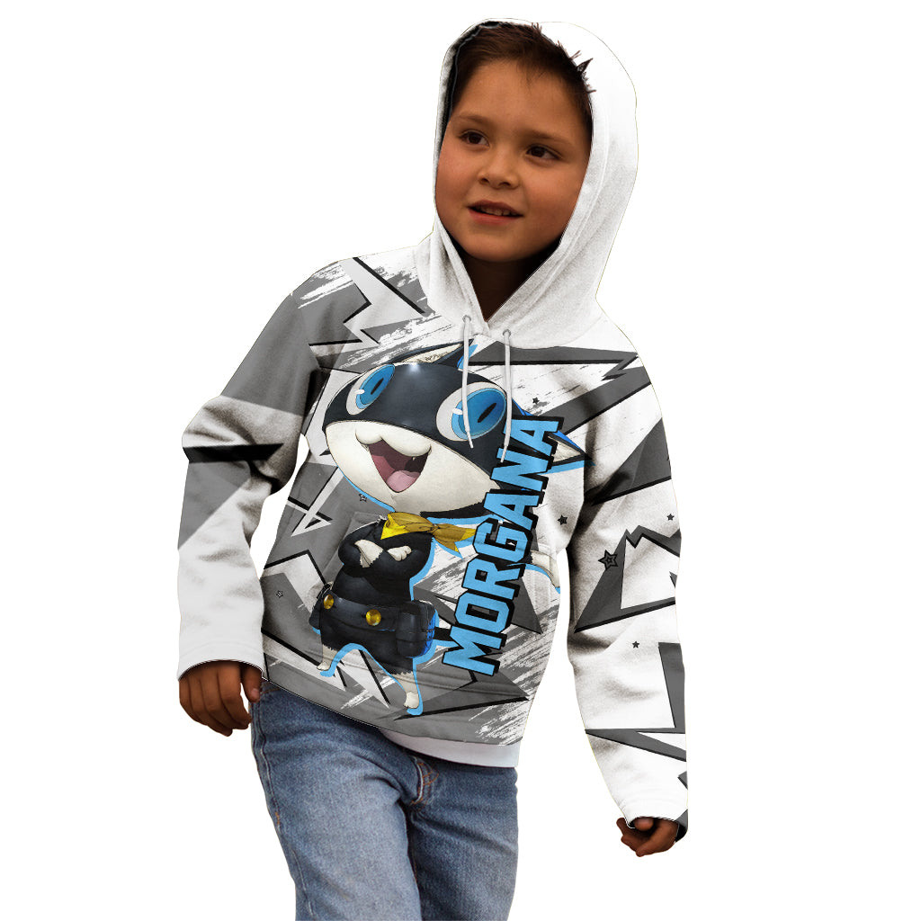 Morgana Persona Kid Hoodie Anime Mix Polygon Cyber Style