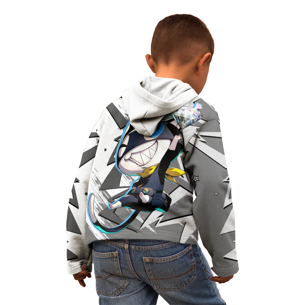 Morgana Persona Kid Hoodie Anime Mix Polygon Cyber Style
