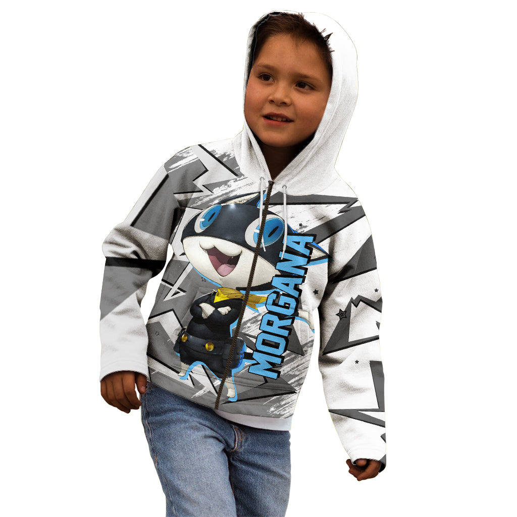 Morgana Persona Kid Hoodie Anime Mix Polygon Cyber Style