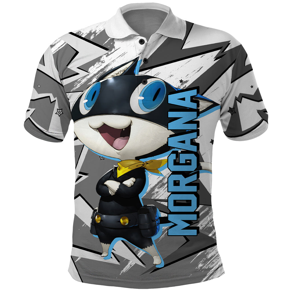 Morgana Persona Polo Shirt Anime Mix Polygon Cyber Style