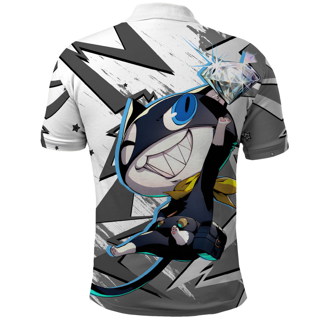 Morgana Persona Polo Shirt Anime Mix Polygon Cyber Style