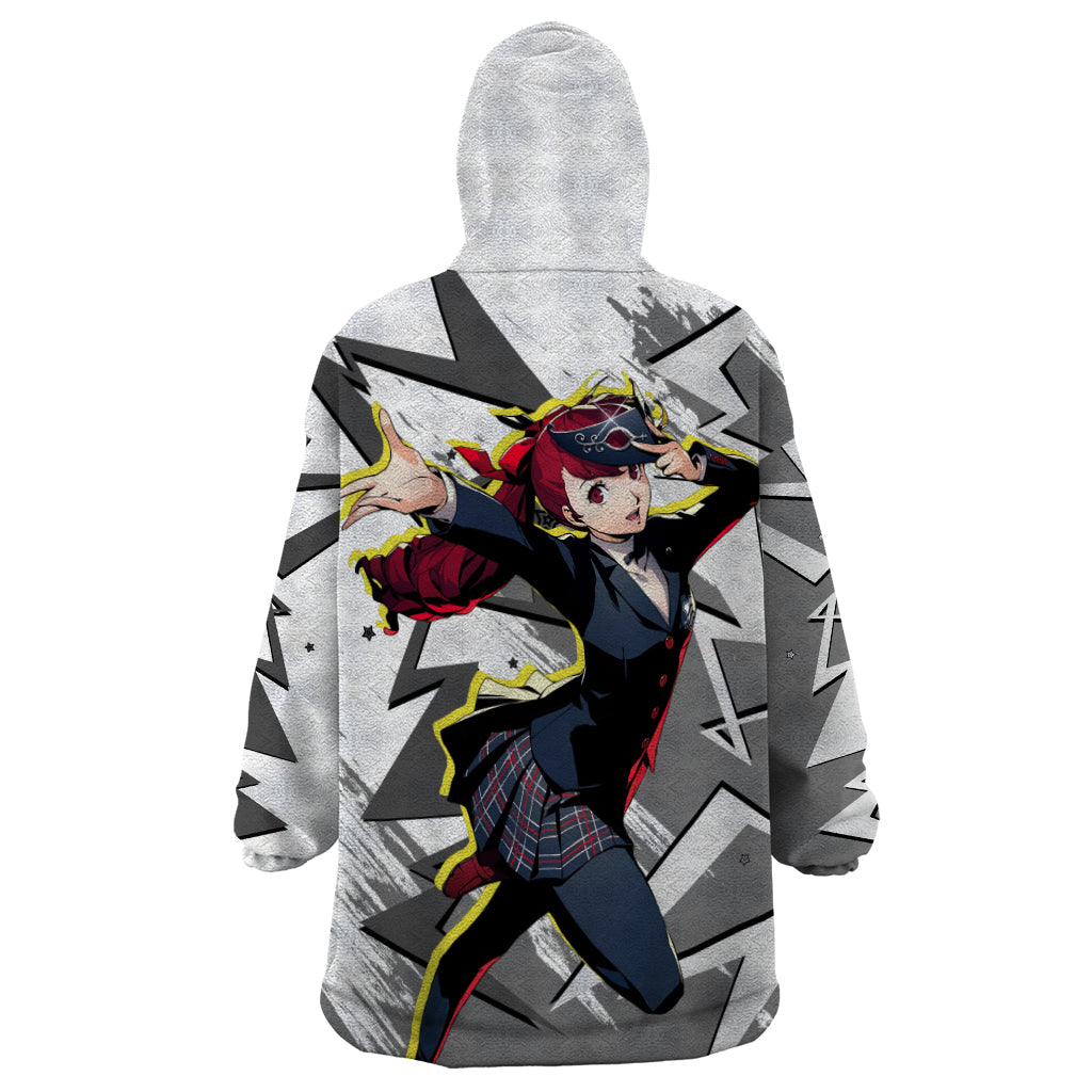 Sumire Yoshizawa Persona Wearable Blanket Hoodie Anime Mix Polygon Cyber Style