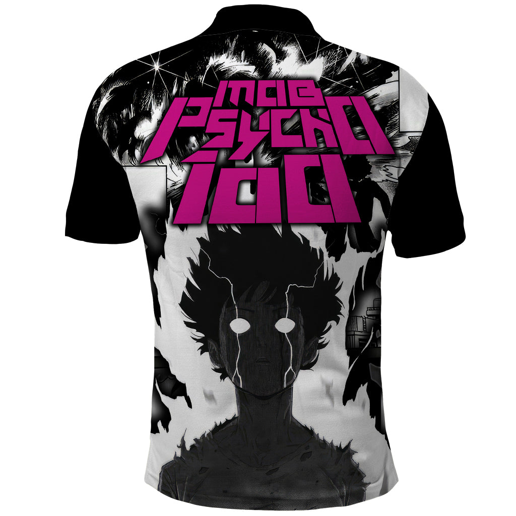 Arataka Reigen Mob Psycho 100 Polo Shirt Anime Style Art