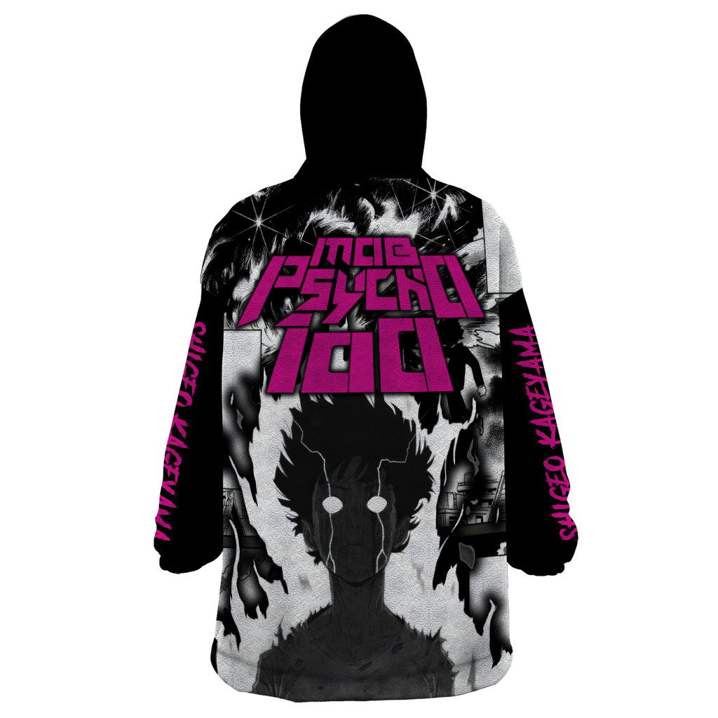 Arataka Reigen Mob Psycho 100 Wearable Blanket Hoodie Anime Style Art