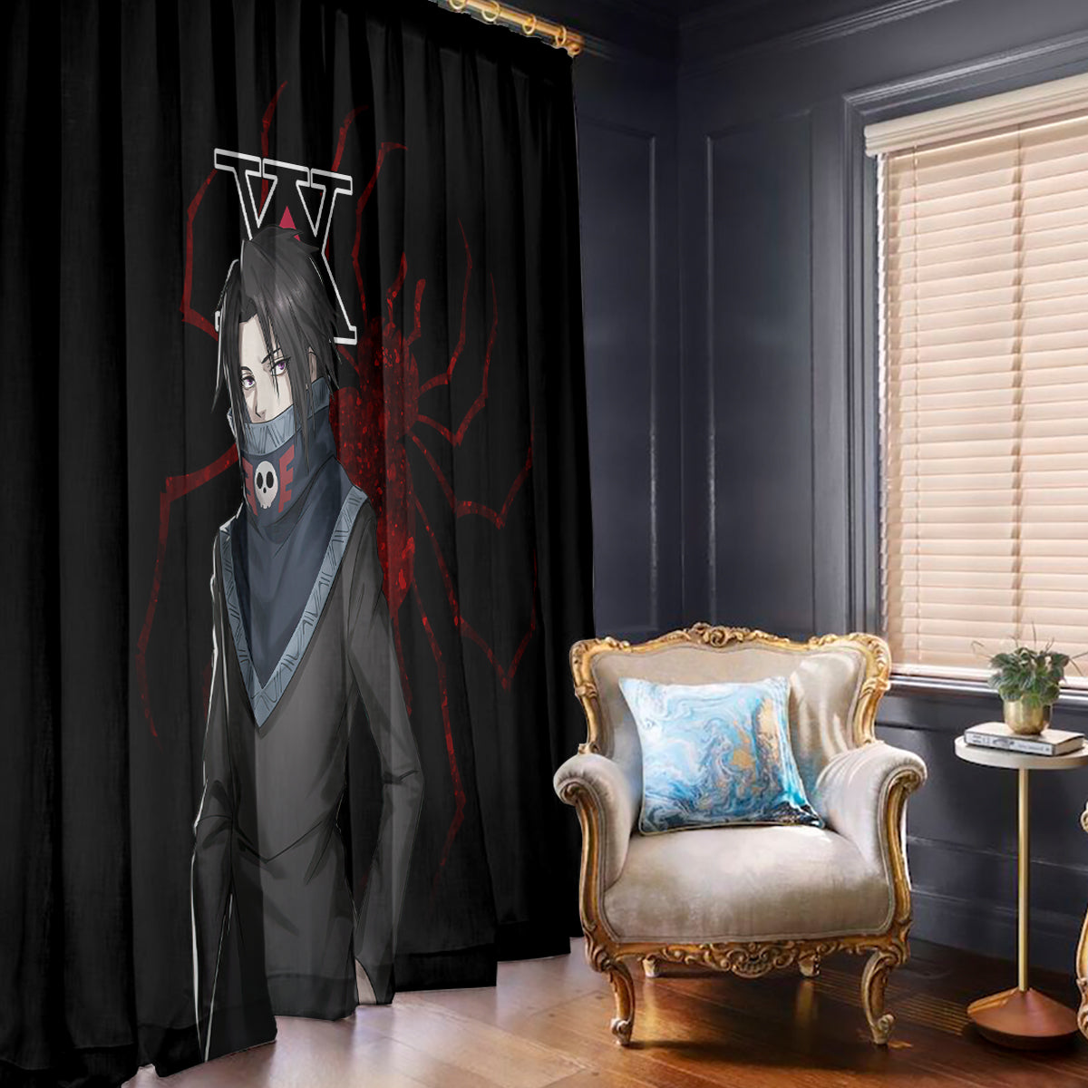 Feitan Phantom Troupe Hunter X Hunter Window Curtain Anime Style