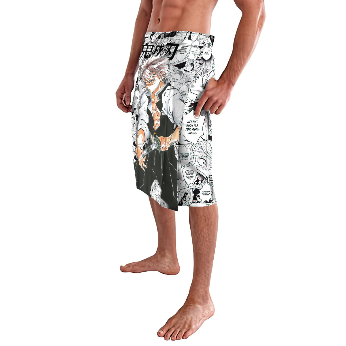 Sanemi Shinazugawa Lavalava Demon Slayer Anime Style