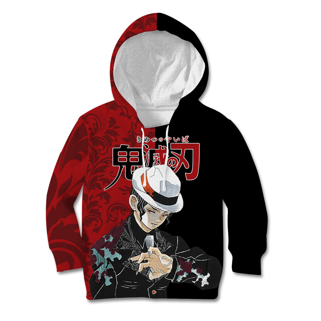 Muzan Kibutsuji Kid Hoodie Demon Slayer Anime Style