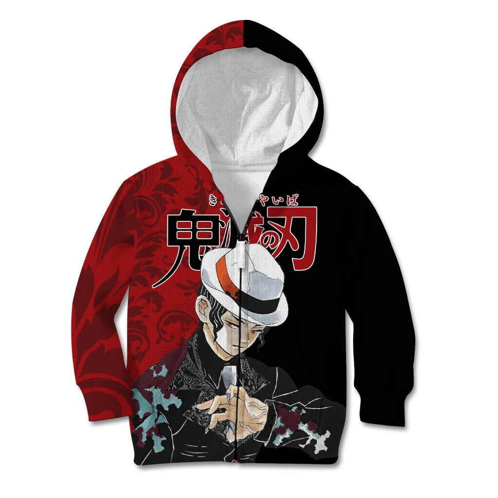Muzan Kibutsuji Kid Hoodie Demon Slayer Anime Style