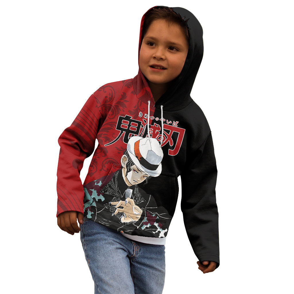 Muzan Kibutsuji Kid Hoodie Demon Slayer Anime Style