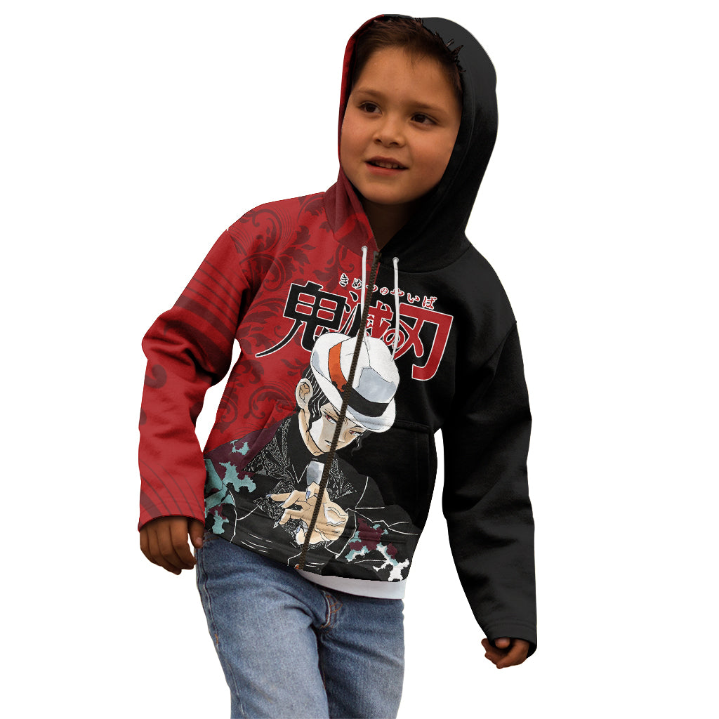 Muzan Kibutsuji Kid Hoodie Demon Slayer Anime Style
