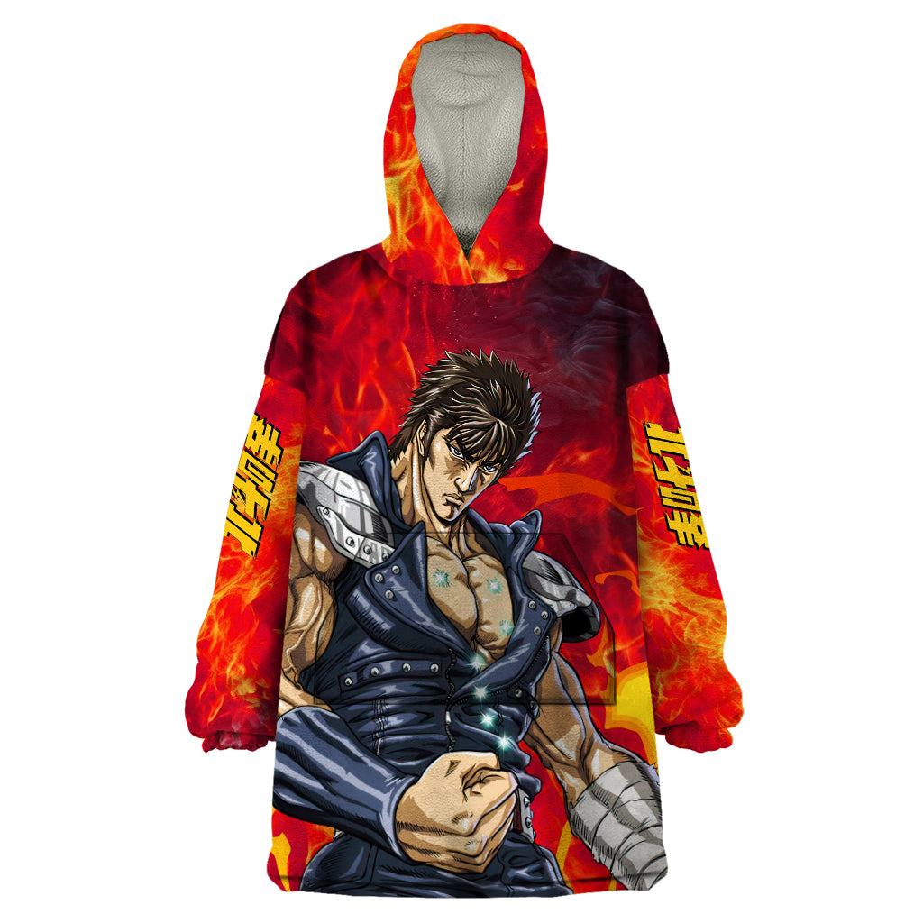 Fist of the North Wearable Blanket Hoodie Anime Style