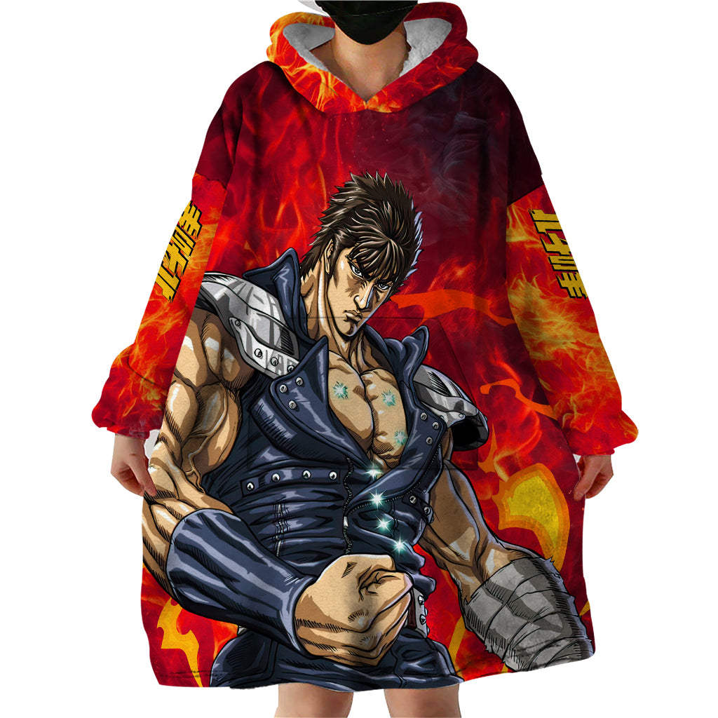 Fist of the North Wearable Blanket Hoodie Anime Style