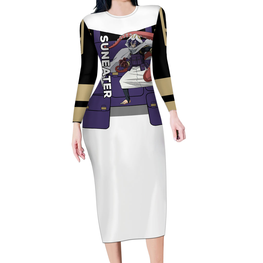 Tamaki Amajiki - My Hero Academia Long Sleeve Bodycon Dress Anime Style