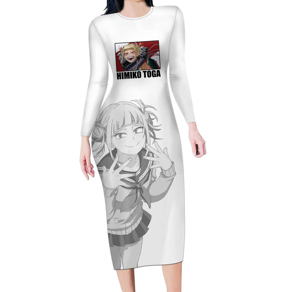 Himiko Toga - My Hero Academia Long Sleeve Bodycon Dress Anime Style
