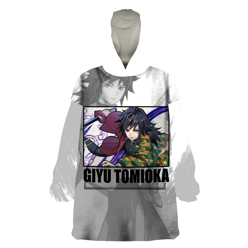Giyu Tomioka - Demon Slayer Wearable Blanket Hoodie Anime Style
