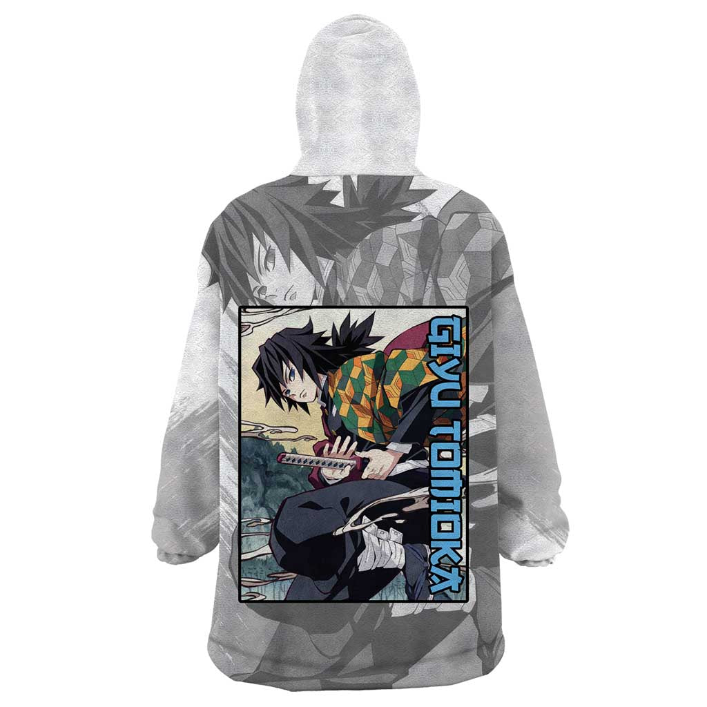 Giyu Tomioka - Demon Slayer Wearable Blanket Hoodie Anime Style