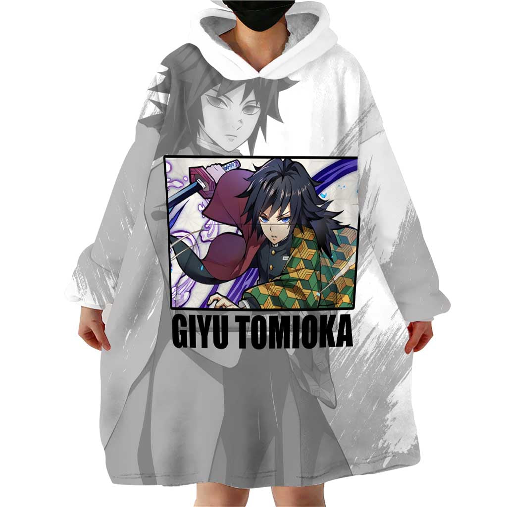 Giyu Tomioka - Demon Slayer Wearable Blanket Hoodie Anime Style