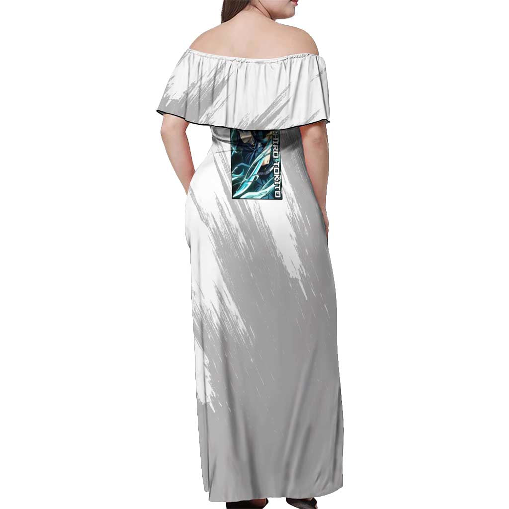 Muichiro Tokito - Demon Slayer Off Shoulder Maxi Dress Anime Style