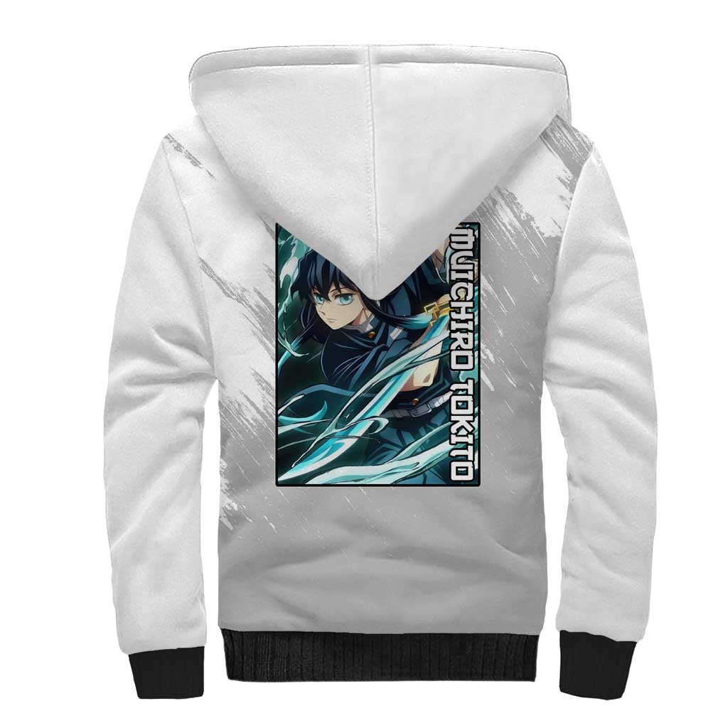 Muichiro Tokito - Demon Slayer Sherpa Hoodie Anime Style