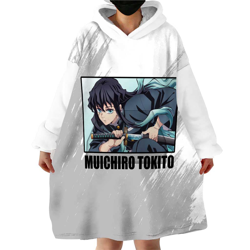 Muichiro Tokito - Demon Slayer Wearable Blanket Hoodie Anime Style