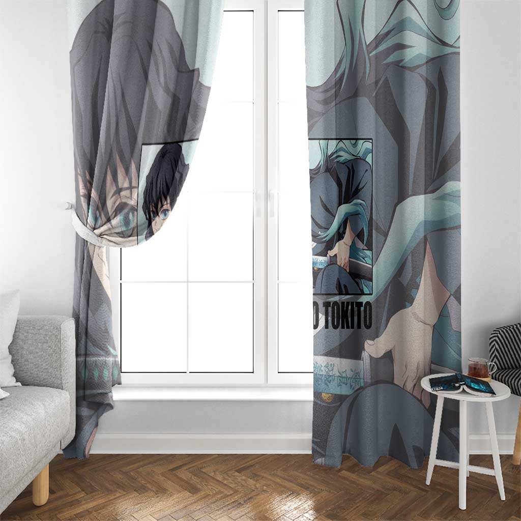 Muichiro Tokito - Demon Slayer Window Curtain Anime Style