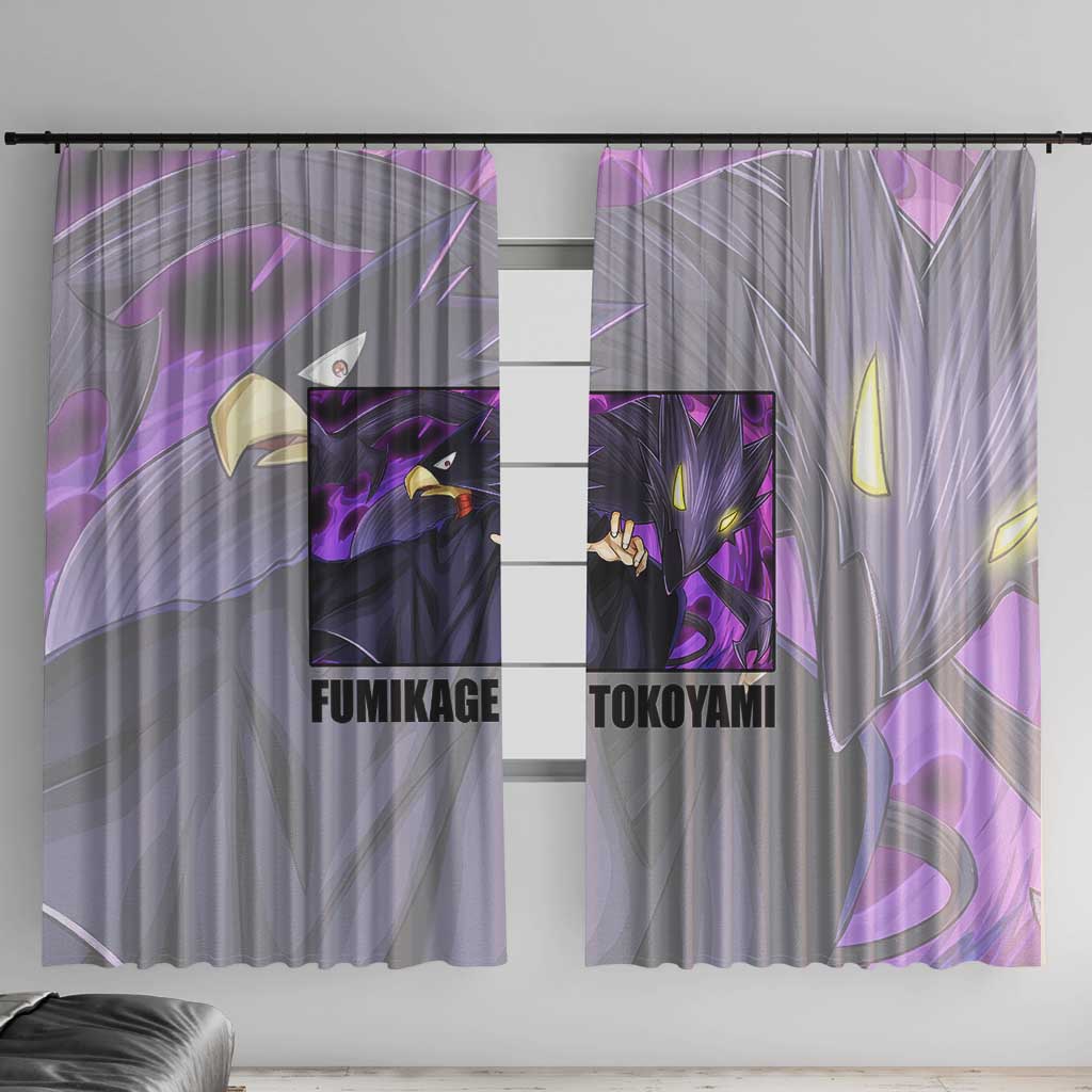 Fumikage Tokoyami - My Hero Academia Window Curtain Anime Style