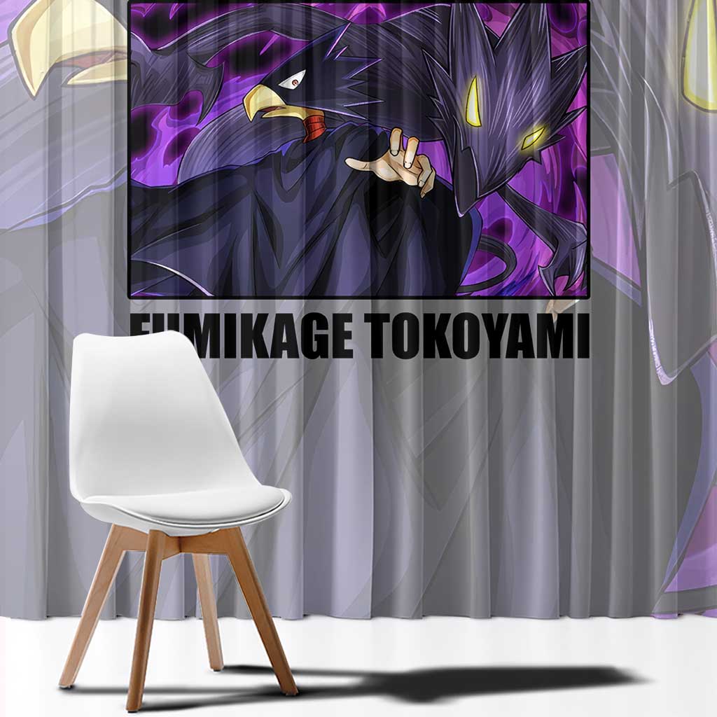 Fumikage Tokoyami - My Hero Academia Window Curtain Anime Style