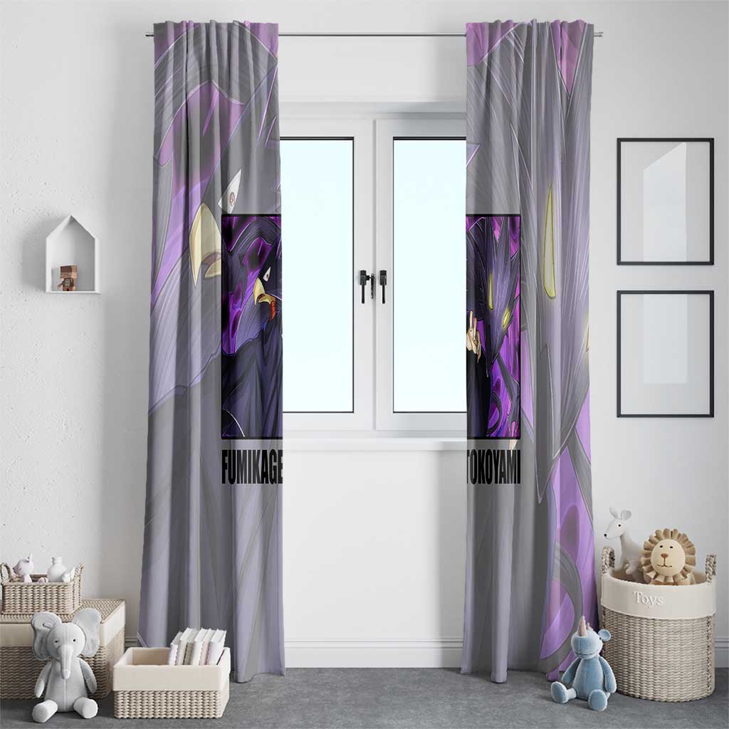 Fumikage Tokoyami - My Hero Academia Window Curtain Anime Style