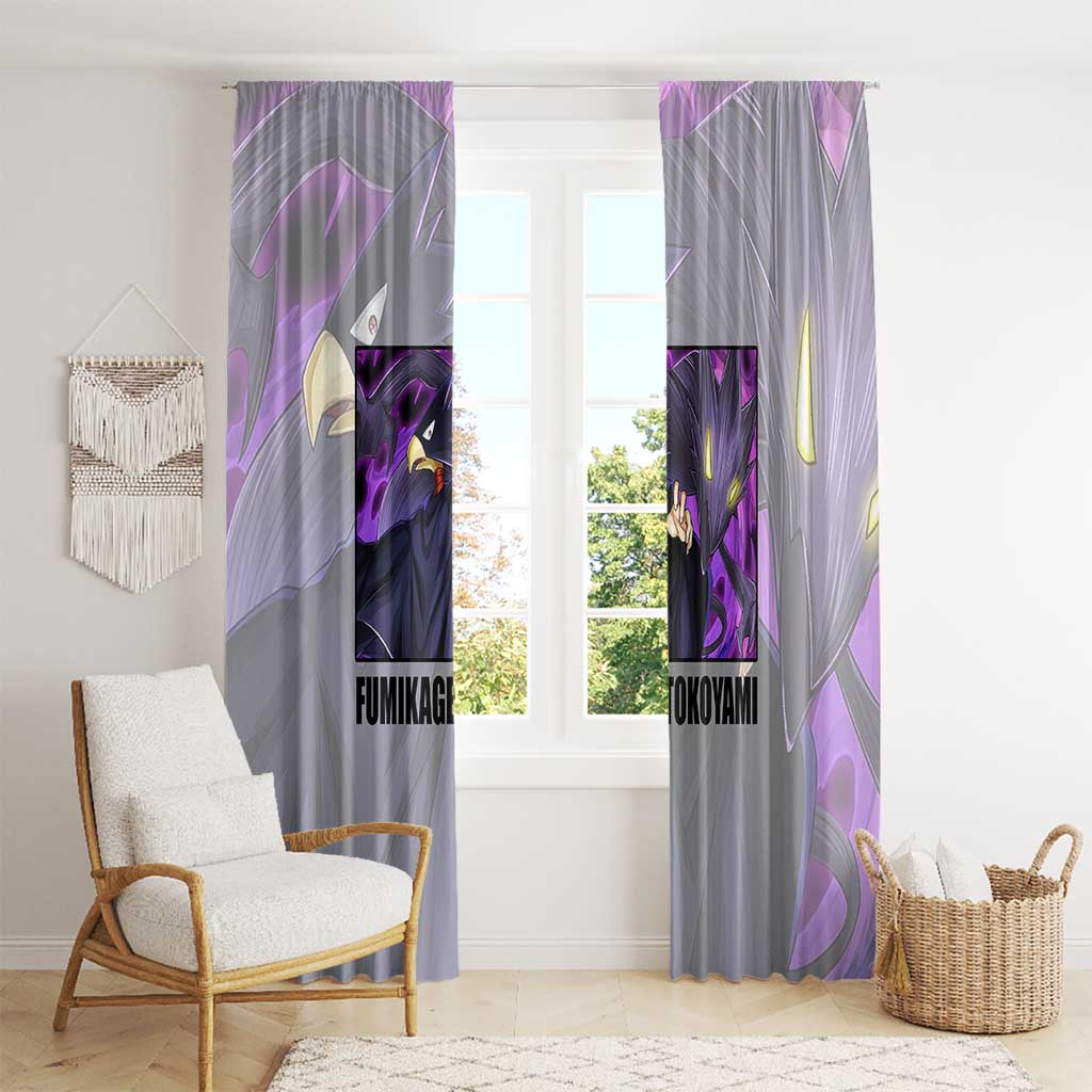 Fumikage Tokoyami - My Hero Academia Window Curtain Anime Style